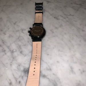 Kenneth Cole black leather watch